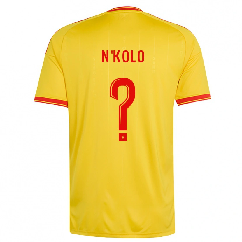 Danxen Men Pierre N'kolo #0 Gold Orange Red Home Jersey 2026/27 T-Shirt