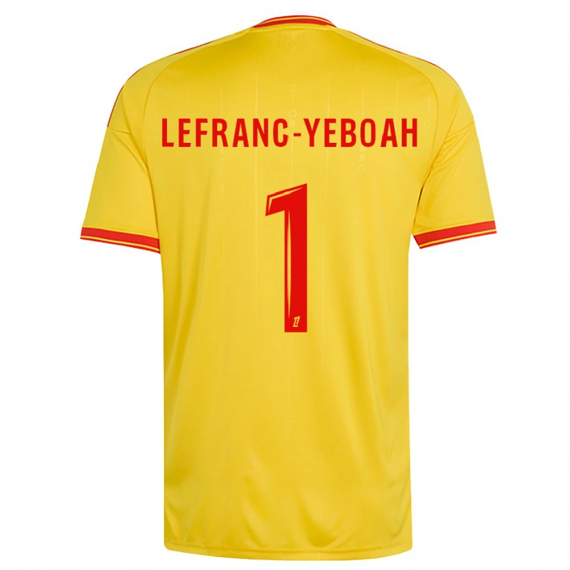 Danxen Men Daïvy Lefranc-Yeboah #1 Gold Orange Red Home Jersey 2026/27 T-Shirt