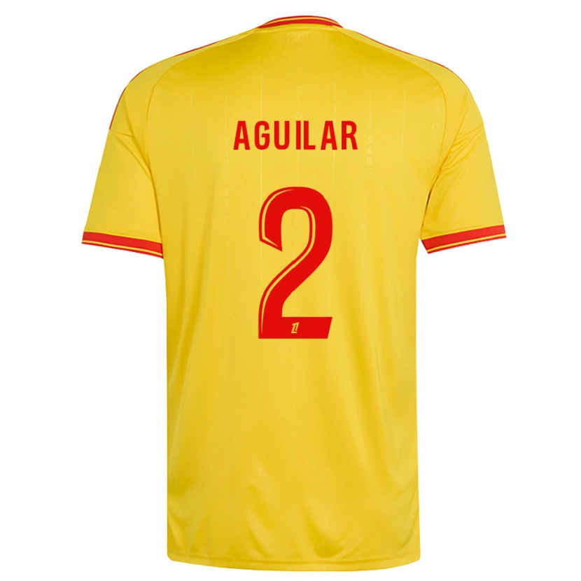 Danxen Men Ruben Aguilar #2 Gold Orange Red Home Jersey 2026/27 T-Shirt