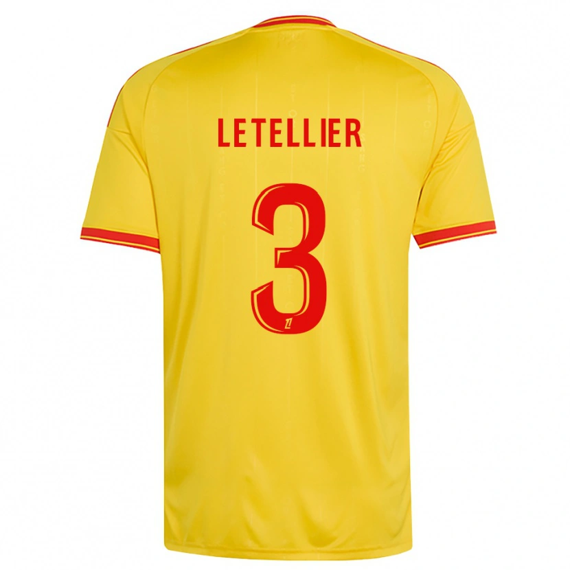 Danxen Men Trévor Letellier #3 Gold Orange Red Home Jersey 2026/27 T-Shirt