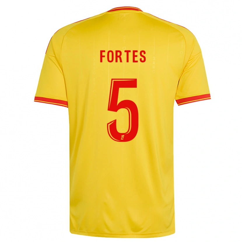 Danxen Men Steven Fortes #5 Gold Orange Red Home Jersey 2026/27 T-Shirt