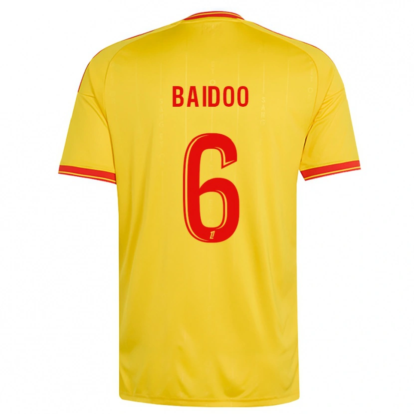 Danxen Men Samson Baidoo #6 Gold Orange Red Home Jersey 2026/27 T-Shirt
