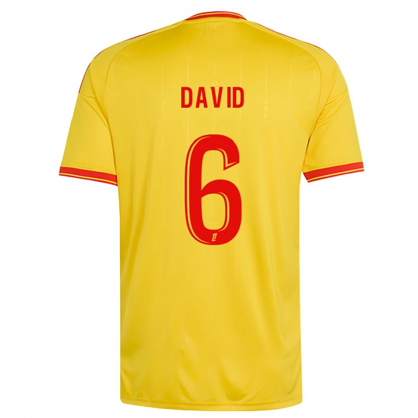 Danxen Men Tess David #6 Gold Orange Red Home Jersey 2026/27 T-Shirt