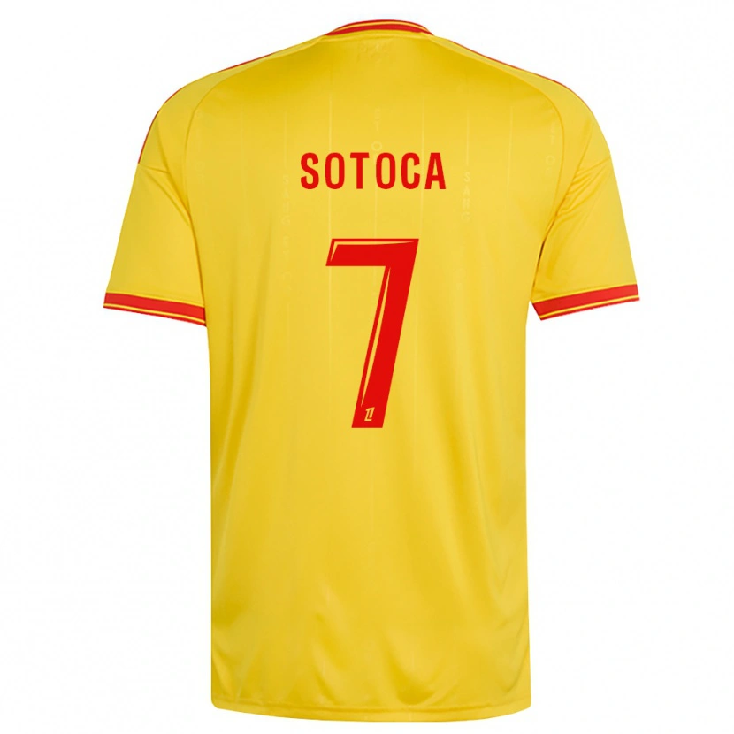 Danxen Men Florian Sotoca #7 Gold Orange Red Home Jersey 2026/27 T-Shirt