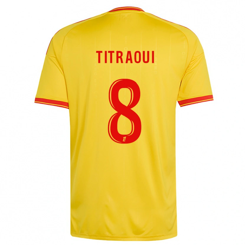 Danxen Men Yacine Titraoui #8 Gold Orange Red Home Jersey 2026/27 T-Shirt