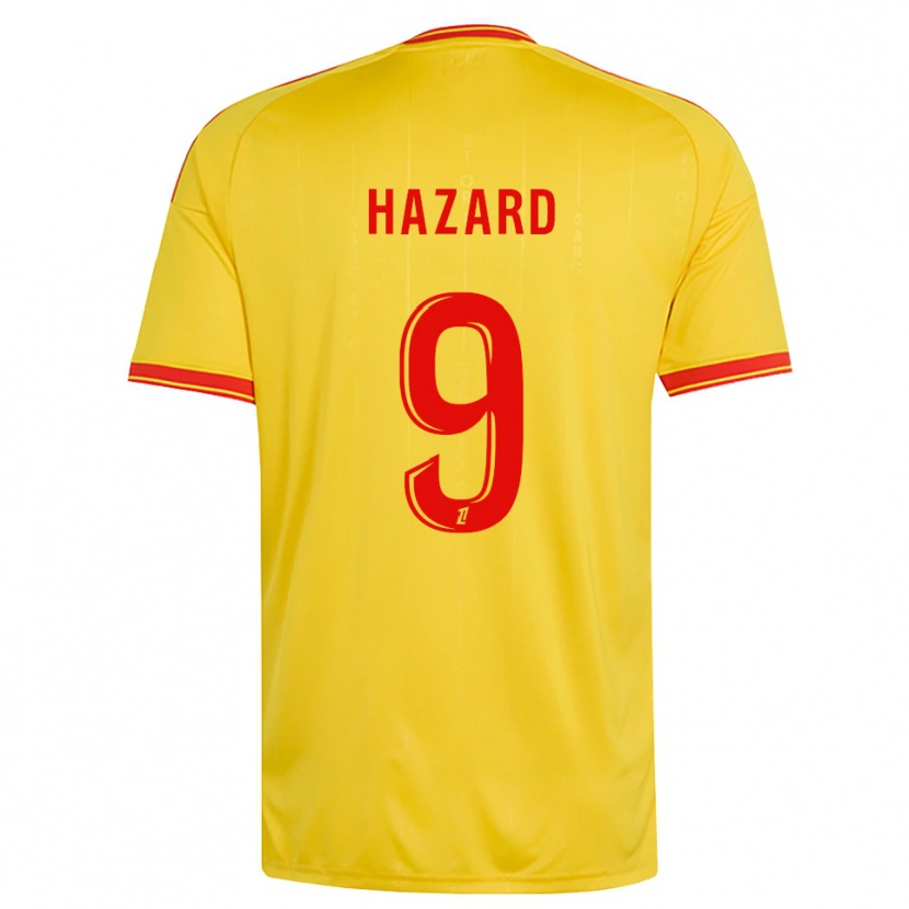 Danxen Men Thorgan Hazard #9 Gold Orange Red Home Jersey 2026/27 T-Shirt
