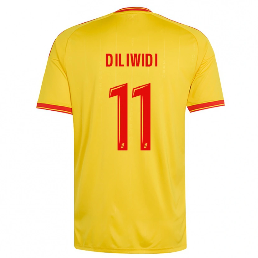Danxen Men Kembo Diliwidi #11 Gold Orange Red Home Jersey 2026/27 T-Shirt
