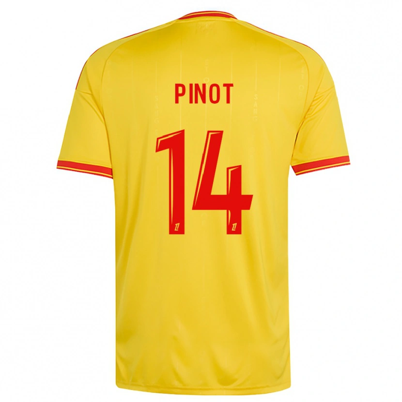Danxen Men Laurine Pinot #14 Gold Orange Red Home Jersey 2026/27 T-Shirt