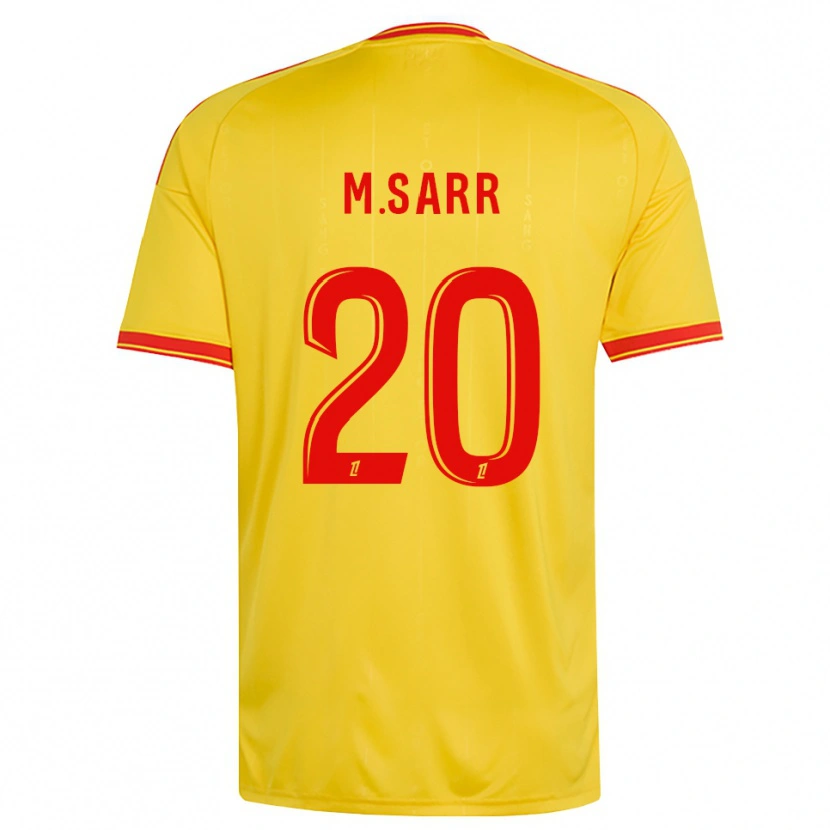 Danxen Men Malang Sarr #20 Gold Orange Red Home Jersey 2026/27 T-Shirt