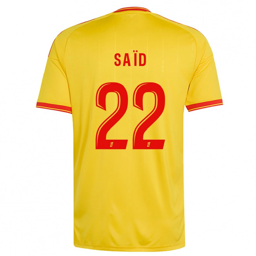 Danxen Men Wesley Saïd #22 Gold Orange Red Home Jersey 2026/27 T-Shirt
