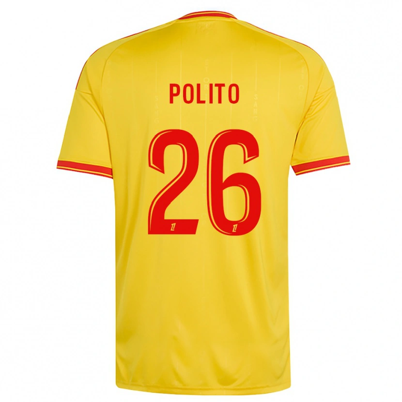 Danxen Men Carla Polito #26 Gold Orange Red Home Jersey 2026/27 T-Shirt