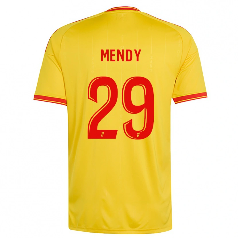 Danxen Men Noëlie Mendy #29 Gold Orange Red Home Jersey 2026/27 T-Shirt
