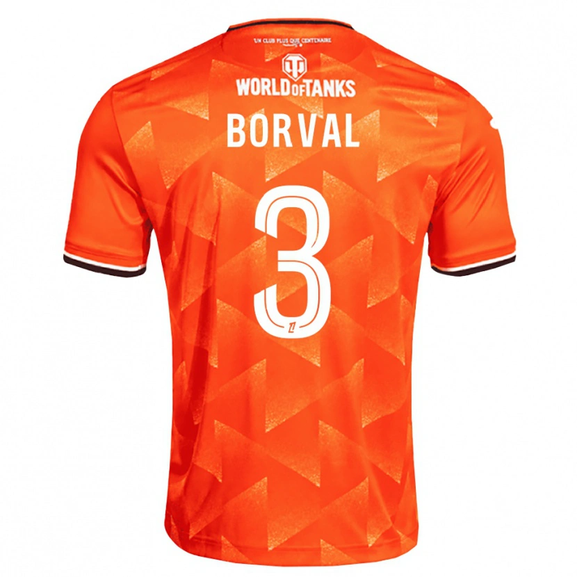 Danxen Men Cyril Borval #3 Orange White Black Home Jersey 2026/27 T-Shirt