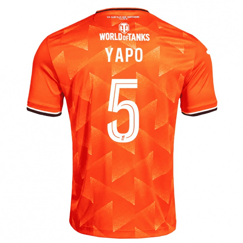 Danxen Men Ezekiel Yapo #5 Orange White Black Home Jersey 2026/27 T-Shirt