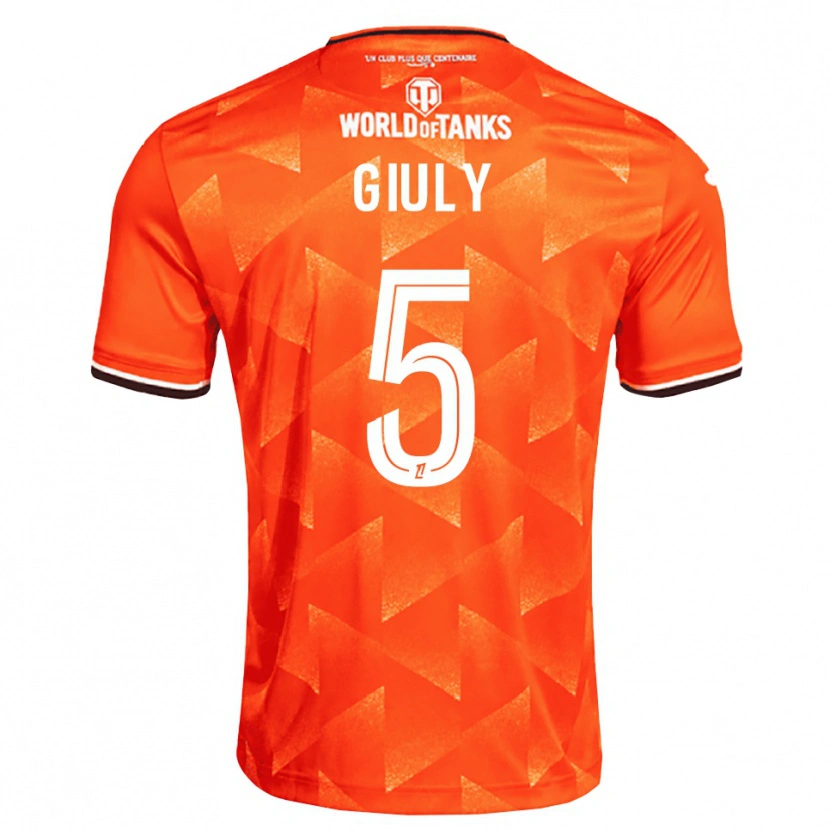 Danxen Men Jade Giuly #5 Orange White Black Home Jersey 2026/27 T-Shirt