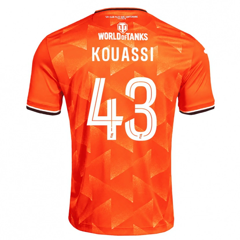 Danxen Men Arsène Kouassi #43 Orange White Black Home Jersey 2026/27 T-Shirt