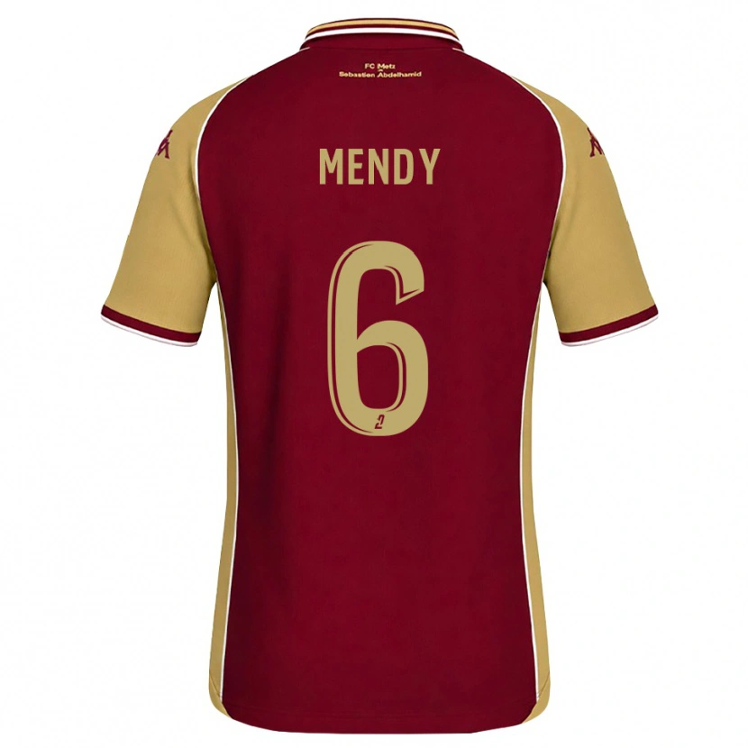 Danxen Men Nampalys Mendy #6 Goldenrod Dark Red Home Jersey 2026/27 T-Shirt