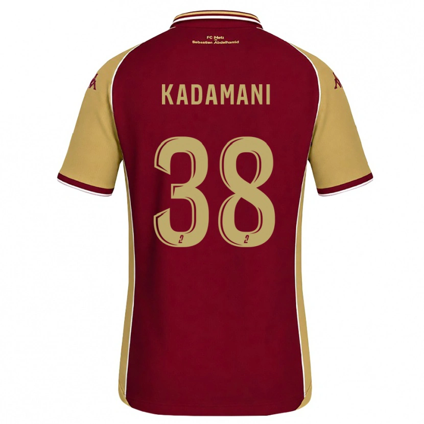 Danxen Men Hamza Kadamani #38 Goldenrod Dark Red Home Jersey 2026/27 T-Shirt
