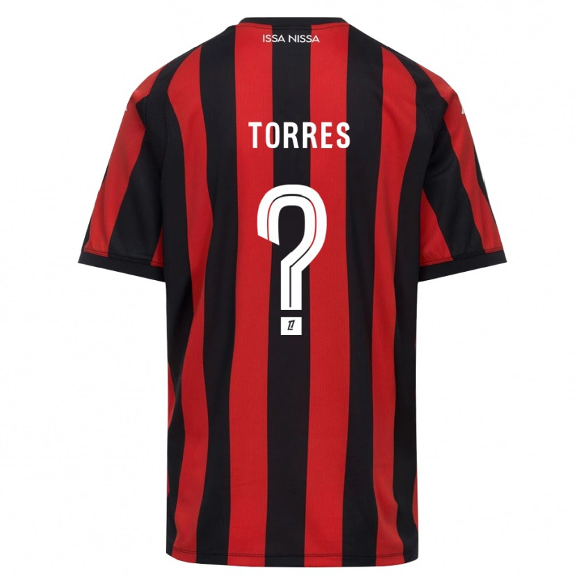 Danxen Men Rossé Torres #0 Red Black White Home Jersey 2026/27 T-Shirt