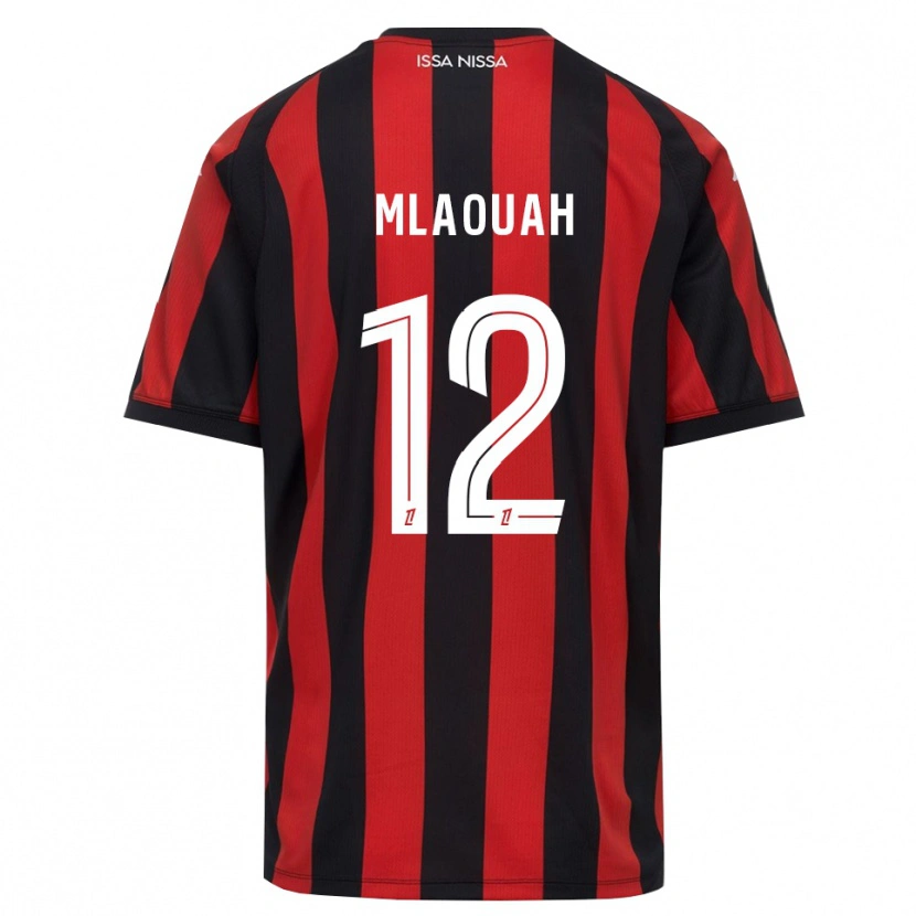 Danxen Men Sofiane Mlaouah #12 Red Black White Home Jersey 2026/27 T-Shirt