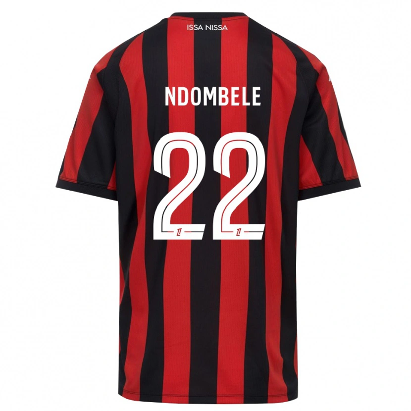 Danxen Men Tanguy Ndombele #22 Red Black White Home Jersey 2026/27 T-Shirt