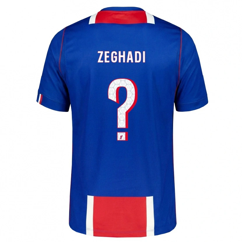 Danxen Men Souleyman Zeghadi #0 Red White Blue Home Jersey 2026/27 T-Shirt