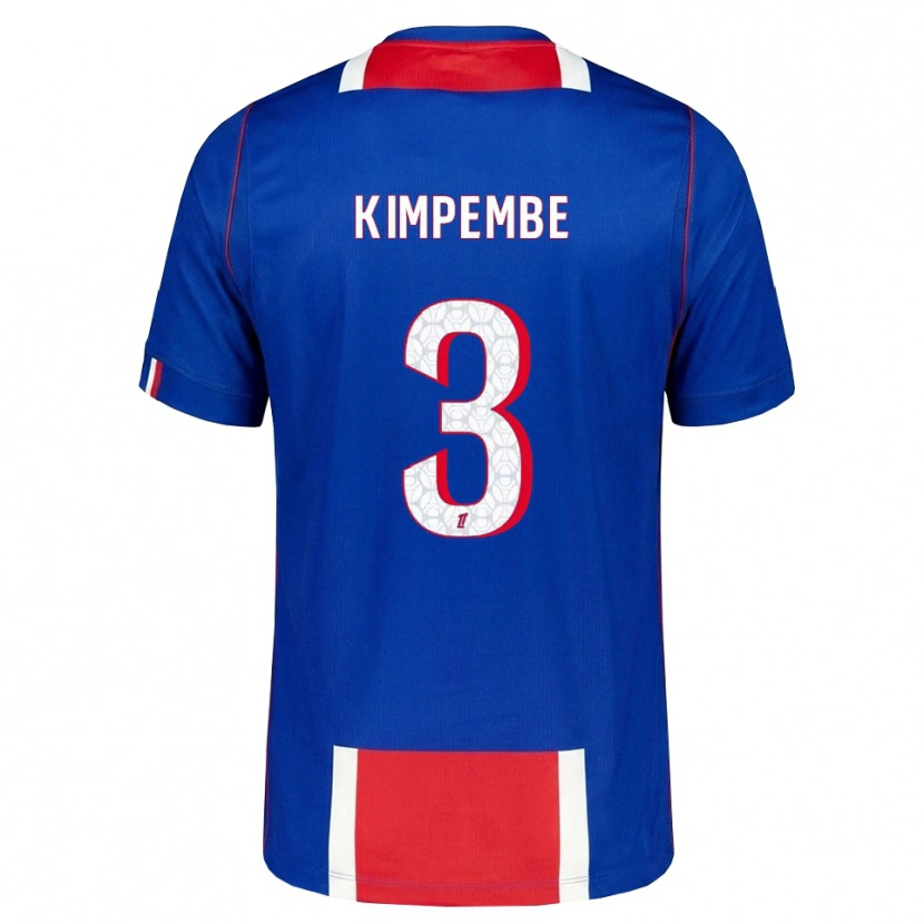 Danxen Men Presnel Kimpembe #3 Red White Blue Home Jersey 2026/27 T-Shirt