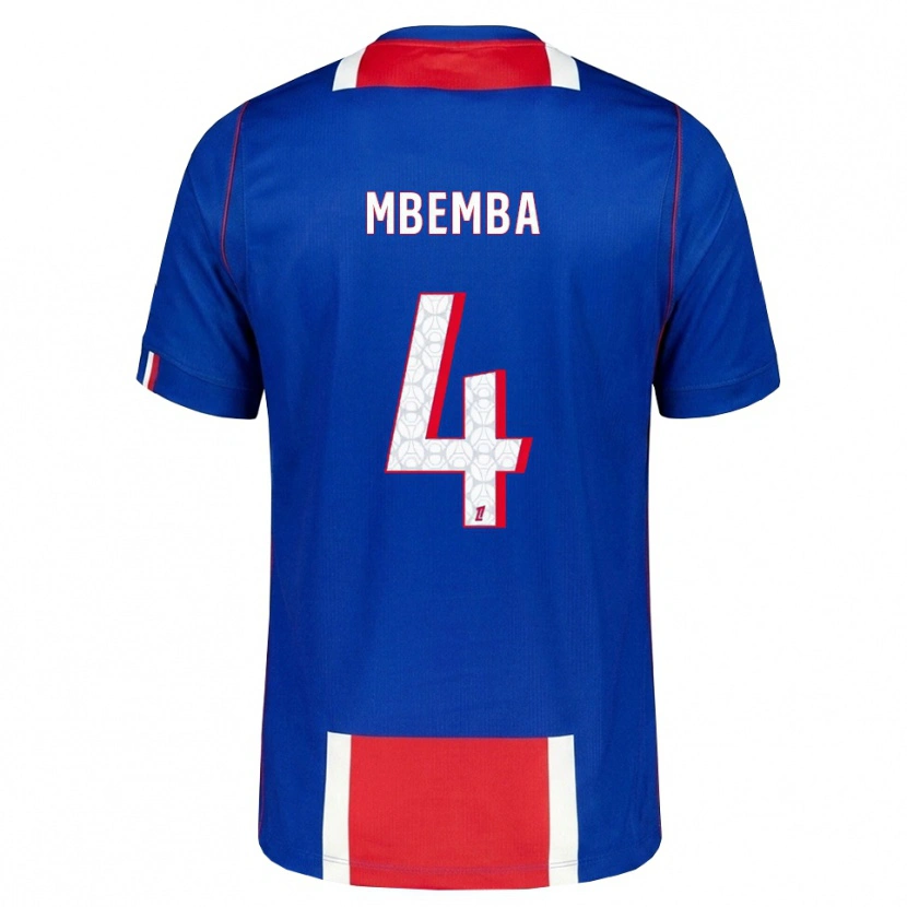 Danxen Men Stanislas Mbemba #4 Red White Blue Home Jersey 2026/27 T-Shirt
