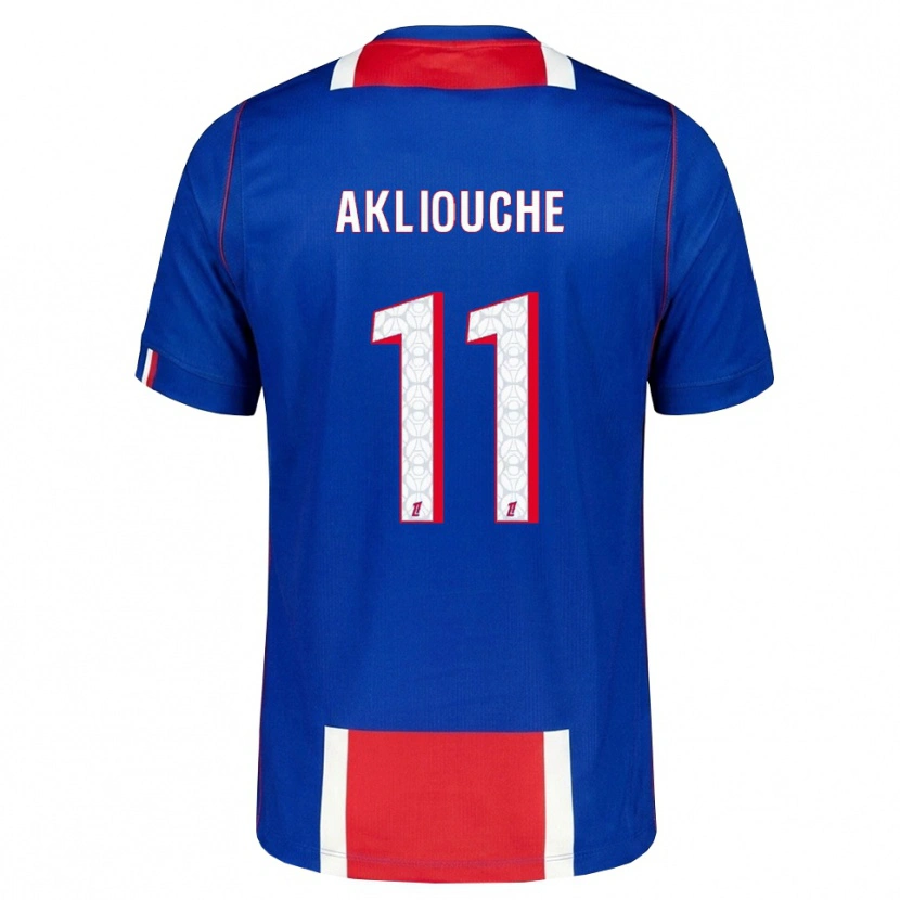 Danxen Men Maghnes Akliouche #11 Red White Blue Home Jersey 2026/27 T-Shirt