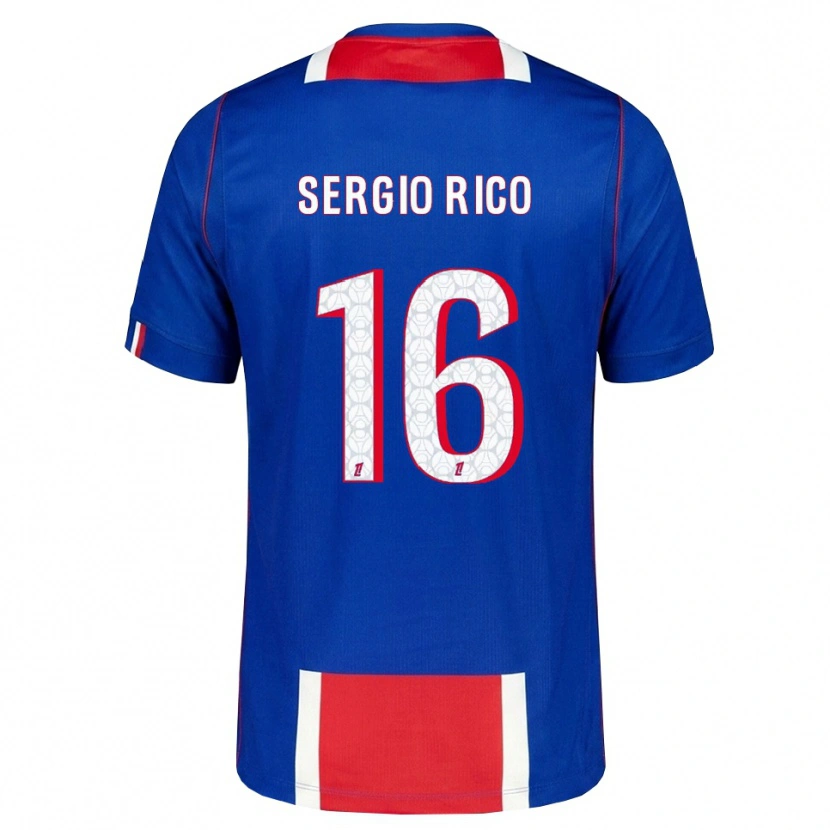 Danxen Men Sergio Rico #16 Red White Blue Home Jersey 2026/27 T-Shirt