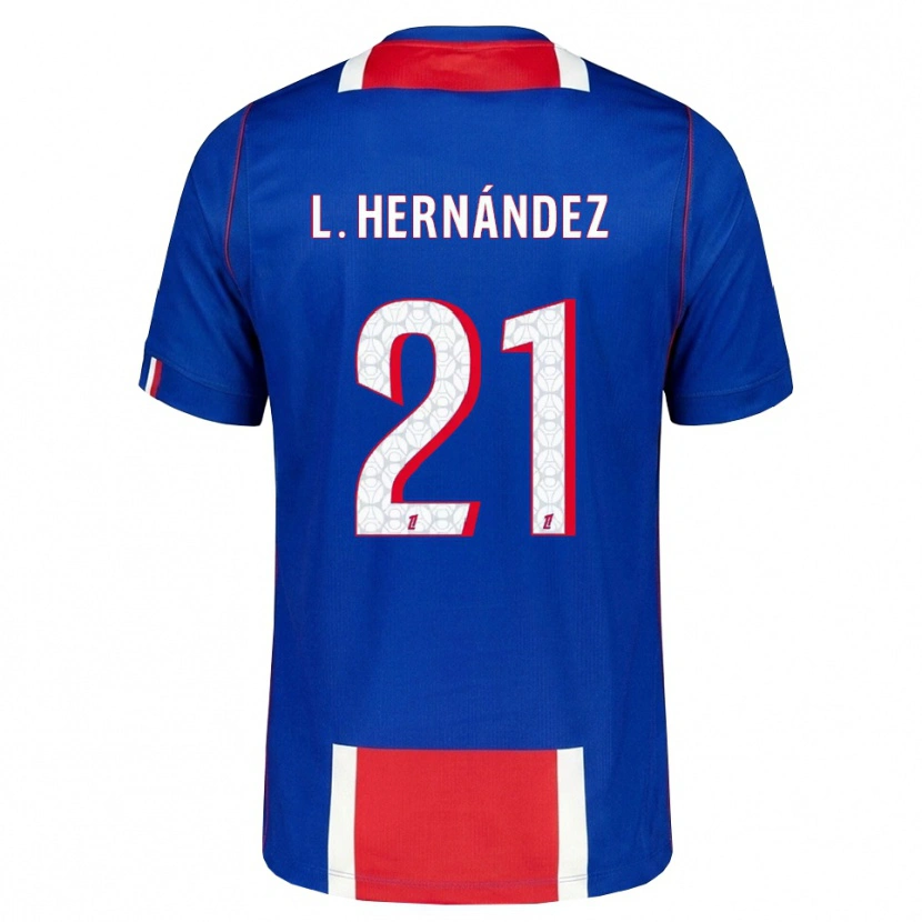 Danxen Men Lucas Hernández #21 Red White Blue Home Jersey 2026/27 T-Shirt