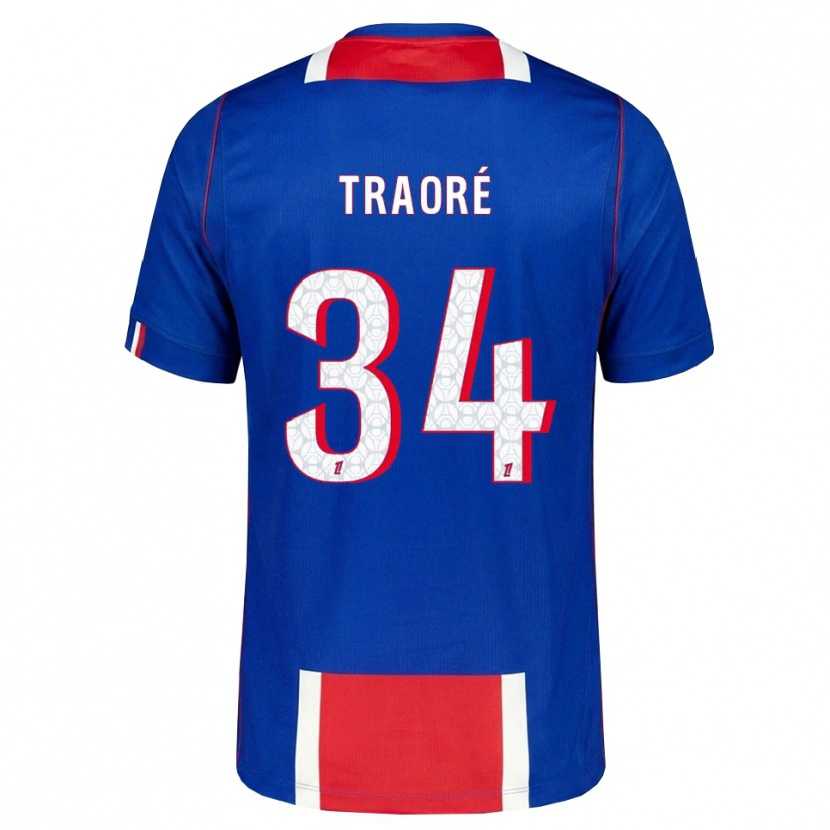 Danxen Men Naolia Traoré #34 Red White Blue Home Jersey 2026/27 T-Shirt