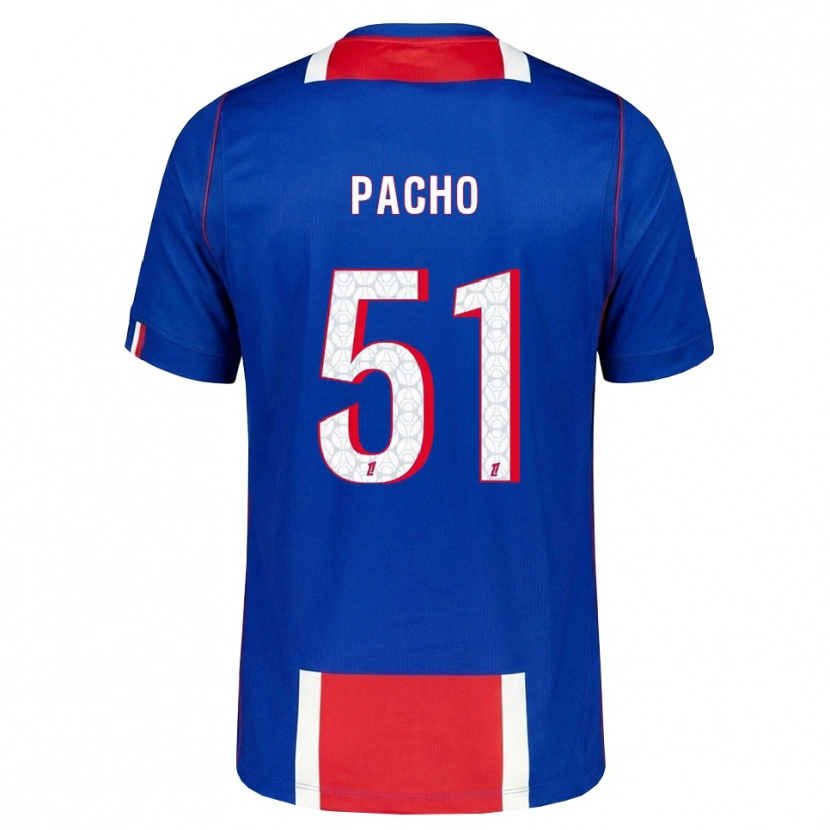 Danxen Men Willian Pacho #51 Red White Blue Home Jersey 2026/27 T-Shirt