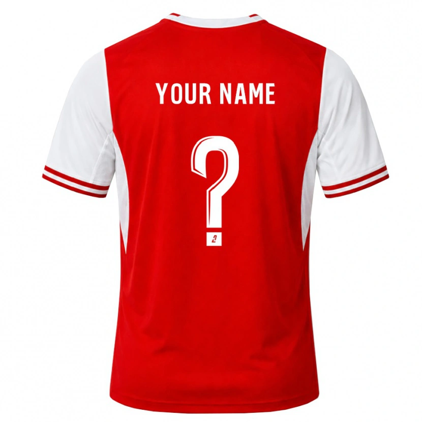 Danxen Men Your Name #0 Red White Home Jersey 2026/27 T-Shirt