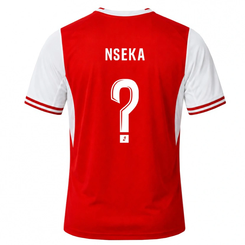 Danxen Men Nelson Nseka #0 Red White Home Jersey 2026/27 T-Shirt