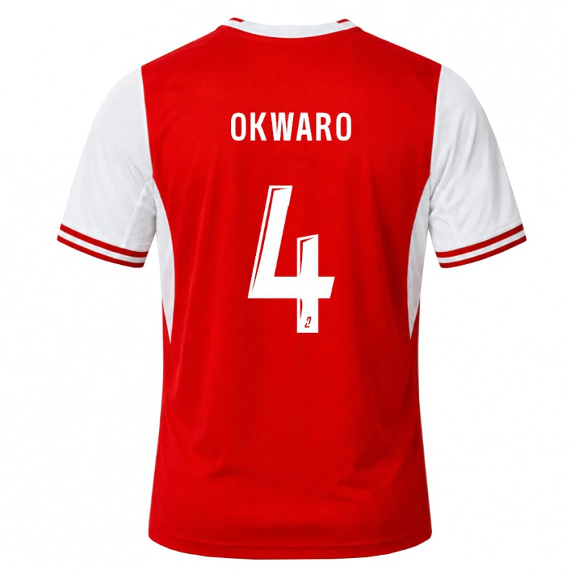 Danxen Men Manzur Okwaro #4 Red White Home Jersey 2026/27 T-Shirt