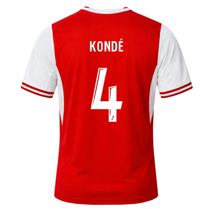 Danxen Men Jean-Charles Kondé #4 Red White Home Jersey 2026/27 T-Shirt