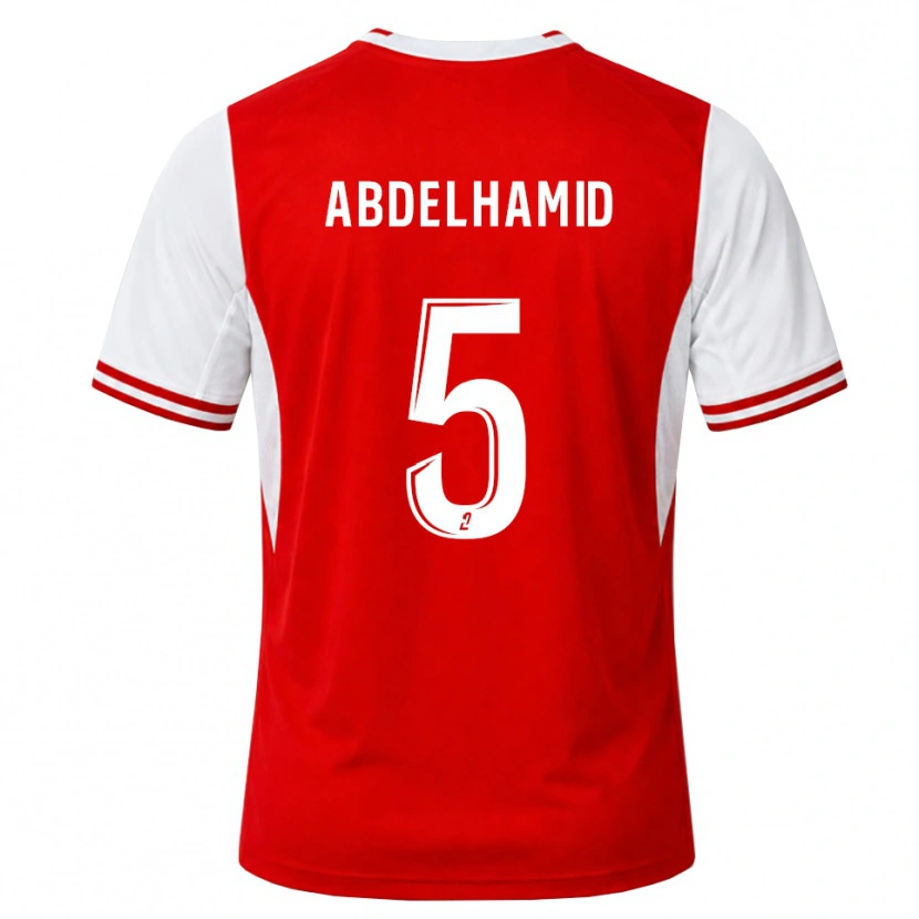 Danxen Men Yunis Abdelhamid #5 Red White Home Jersey 2026/27 T-Shirt