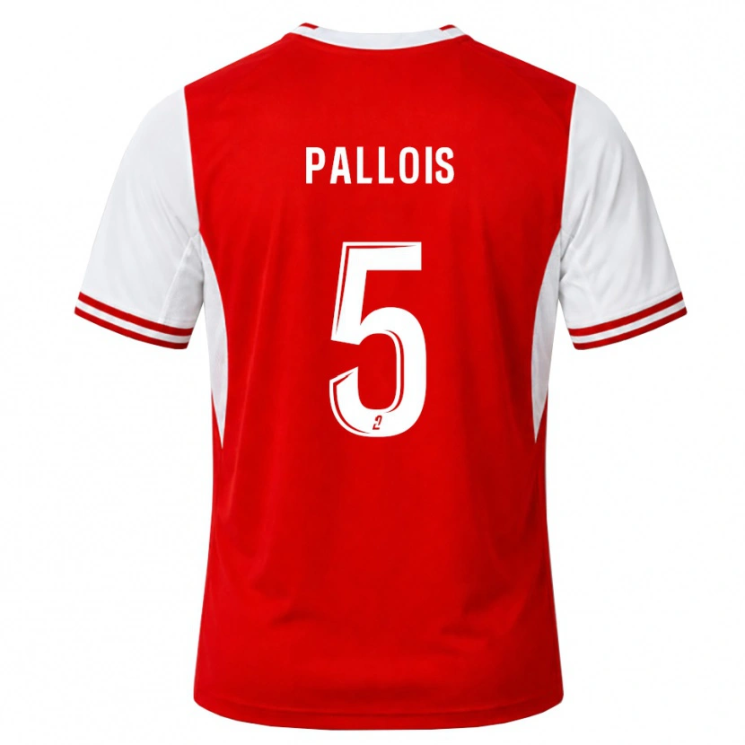 Danxen Men Nicolas Pallois #5 Red White Home Jersey 2026/27 T-Shirt