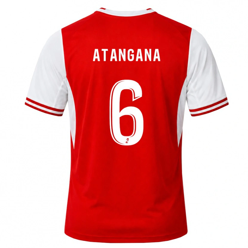 Danxen Men Valentin Atangana Edoa #6 Red White Home Jersey 2026/27 T-Shirt
