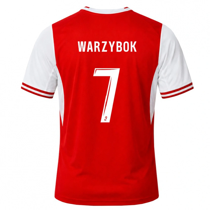 Danxen Men Olivier Warzybok #7 Red White Home Jersey 2026/27 T-Shirt