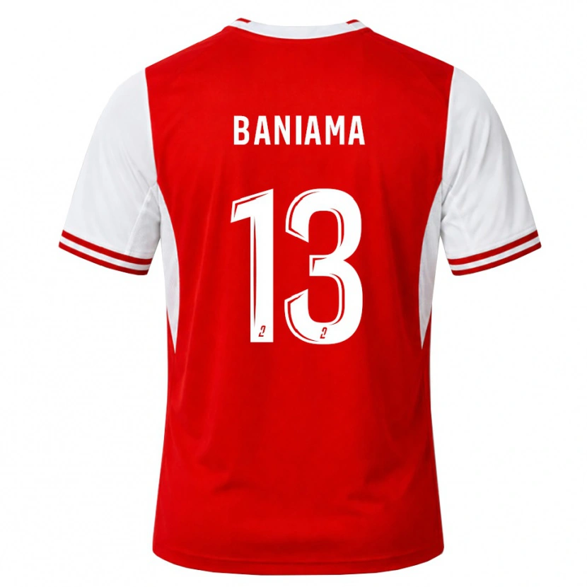 Danxen Men Messie Baniama #13 Red White Home Jersey 2026/27 T-Shirt