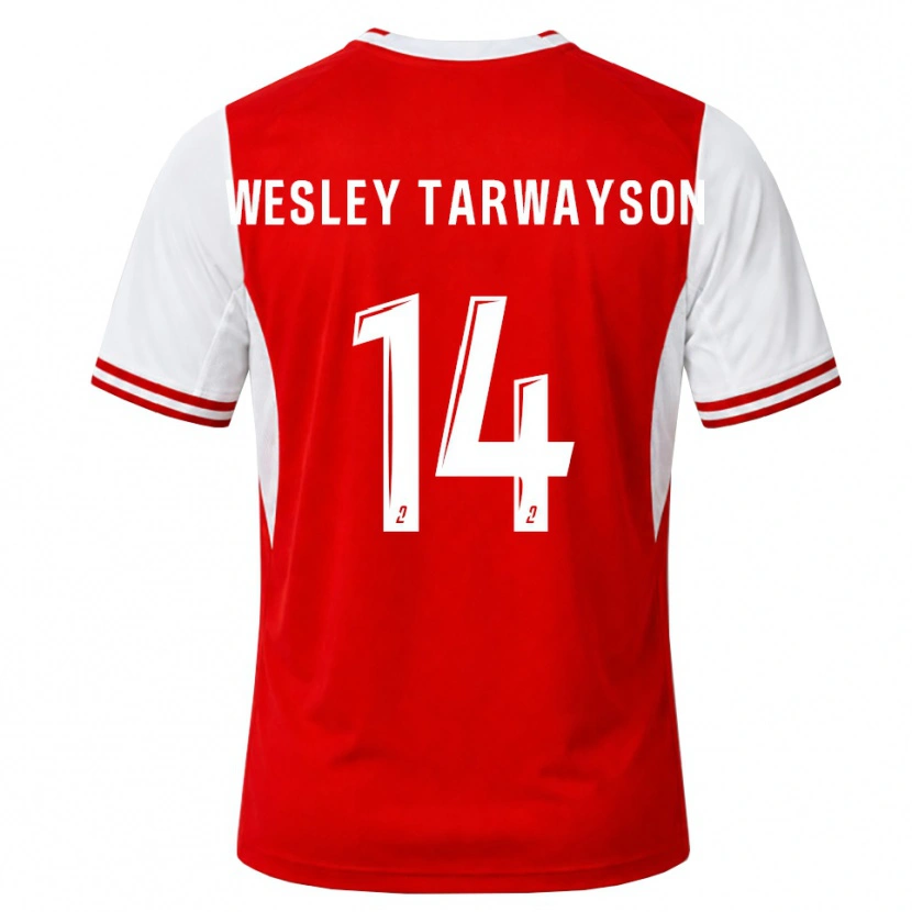 Danxen Men James Wesley Tarwayson #14 Red White Home Jersey 2026/27 T-Shirt