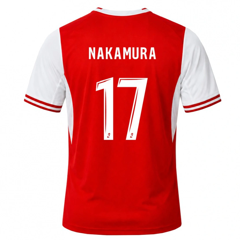 Danxen Men Keito Nakamura #17 Red White Home Jersey 2026/27 T-Shirt