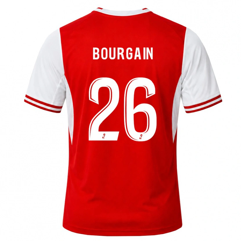 Danxen Men Lea Bourgain #26 Red White Home Jersey 2026/27 T-Shirt