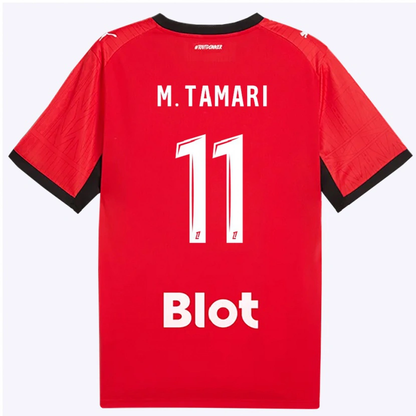 Danxen Men Mousa Al-Tamari #11 Red Black White Home Jersey 2026/27 T-Shirt