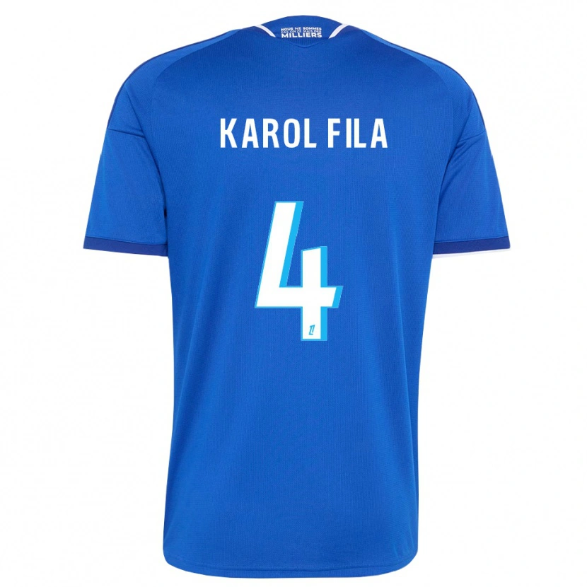 Danxen Men Karol Fila #4 Royal Blue White Home Jersey 2026/27 T-Shirt
