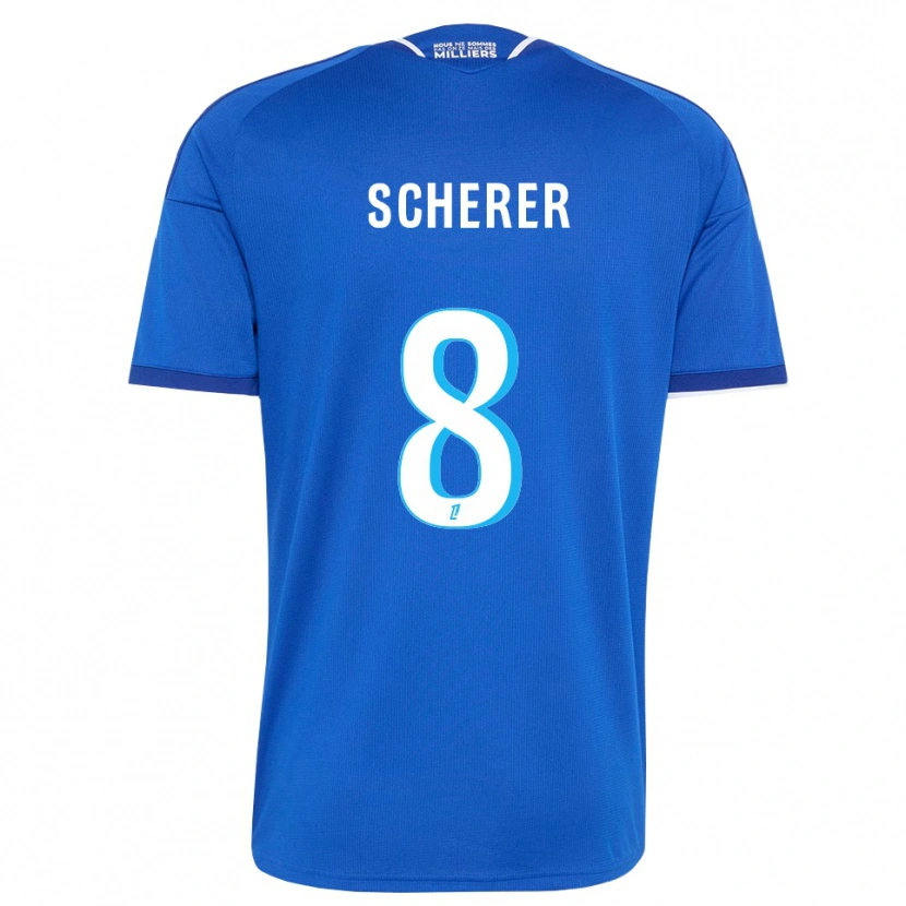 Danxen Men Louis Scherer #8 Royal Blue White Home Jersey 2026/27 T-Shirt