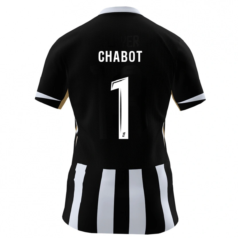 Danxen Men Max-Edgar Chabot #1 Black Blue Home Jersey 2026/27 T-Shirt