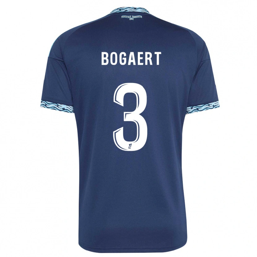 Danxen Men Lou Bogaert #3 Steelblue White Home Jersey 2026/27 T-Shirt